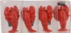 Tischdeckenbeschwerer Hummer 6x3x2cm Keramik 4er Set Rot Produktbild-Vorschau 3