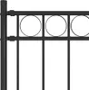 vidaXL Gartenzaun ASSEN Stahl 1,7 x 0,8 m Schwarz Produktbild-Vorschau 2