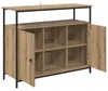 vidaXL Kredens dębowy Artisan 100 x 35 x 80 cm materiał Podgląd zdjęcia produktu 5