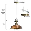 Hängelampe Industrial Asletl Pendelleuchte 40 cm - Kupfer Produktbild-Vorschau 4