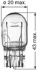 Lamp W21/5W 12V/21/5W (volglas) W3X16Q Productafbeelding-voorbeeld 12