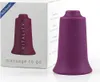 A product shot of a purple BellaBambi® Vitality massager next to its packaging. Produktbild-Vorschau
