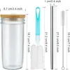 Trinkbecher, Glasbecher mit Deckel und Strohhalm, 720ML Produktbild-Vorschau 7