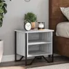 vidaXL Nachttische 2 Stk. Grau Sonoma 40x30x40 cm Produktbild-Vorschau 1