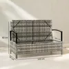 Outsunny Gartenbank mit Stauraum 2-Sitzer Sitzbank mit Produktbild-Vorschau 3