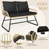 Yaheetech 4-tlg. Gartenmöbel-Set aus Polyrattan, 2-Sitzer & Produktbild-Vorschau 5
