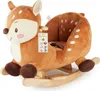 A plush rocking deer toy for children, shown against a white background. Produktbild-Vorschau