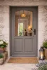 Porte d'entree Bois vitree, Santiago gris marron RAL7039, Voir les images du produit 3
