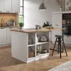 Kücheninsel Vicco Fame-Line Weiß Landhaus/Weiß 90 cm mit Produktbild-Vorschau 4