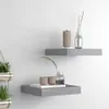 Półki Ścienne, 2 Szt., Szare, 23 X 23,5 X 3,8 Cm, Mdf Podgląd zdjęcia produktu 19