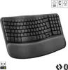 Logitech WAVE KEYS, schwarz - Kabellose ergonomische Produktbild-Vorschau 9