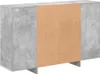 vidaXL Příborník betonový šedý 120x30x75 cm odvozený Náhled obrázku produktu 8