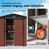 Outsunny Gerätehaus 4,4 m² Gartenhaus mit Pultdach, Produktbild-Vorschau 6