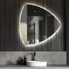 Unregelmäßiger asymmetrischer Spiegel mit LED Beleuchtung Produktbild-Vorschau 3