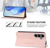 Kožené pouzdro pro Samsung Galaxy S25+, flipové pouzdro s Náhled obrázku produktu 3