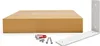 A cardboard box and hardware for mounting a shelf are displayed against a white background. Produktbild-Vorschau