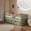 Einzelbett 90x200 mit Rausziehbett 90x190 mit zwei Produktbild-Vorschau 1