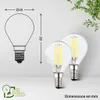 Briloner Lot de 2 ampoules LED filament E14, 2,5W, 525lm, Voir les images du produit 5