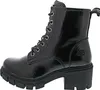 A side view of a black patent leather boot. Produktbild-Vorschau