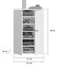 Kommode "SystemX" weiß Hochglanz Mehrzweckschrank 61 x 99 Produktbild-Vorschau 6