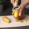 com-four® 3x Sparschäler mit Keramikklinge für Obst und Produktbild-Vorschau 2