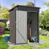 Metalowa szopa ogrodowa COSTWAY, 150 x 90,5 x 185 cm | 1,5 Podgląd zdjęcia produktu 2