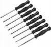 A set of 10 carburetor adjustment tools with black handles and silver shafts, arranged diagonally on a white background. Produktbild-Vorschau