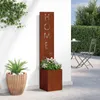 vidaXL Écran pare-vue pour jardin Rouillé 32 x 32 x 150 cm Voir les images du produit 4