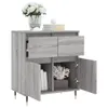 [Home] Sideboard Grau Sonoma 60x35x70 cm Holzwerkstoff , Produktbild-Vorschau 4