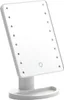 A white LED makeup mirror with a stand is shown against a white background. Produktbild-Vorschau