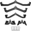 A collection of black VEVOR brand gym attachments for cable machines, including various grip bars and carabiners, arranged on a white background. Podgląd zdjęcia produktu