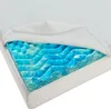 A cutaway view of a mattress topper showing its layered structure with blue gel-infused foam. Náhled obrázku produktu