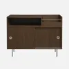 sweeek - Vintage Schallplattenschrank mit Holzdekor und Produktbild-Vorschau 2
