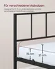VASAGLE Metallbett 90 x 200 cm, stabiler Bettrahmen mit Produktbild-Vorschau 5