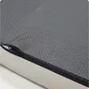 A close-up view of a dog bed with a zipper. Produktbild-Vorschau