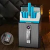 Etui à cigarettes avec briquet électronique, Boîte à Voir les images du produit 1