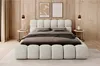 Polsterbett Bett AURELIA 180x200cm in Stoff Ascot Beige  / Produktbild-Vorschau 2