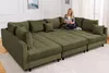 riess-ambiente Moderne XXL Wohnlandschaft KENT 305cm grün Produktbild-Vorschau 6