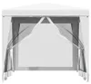 vidaXL Tenda per feste con 4 pareti laterali in rete 2,5 x Anteprima dell’immagine prodotto 3
