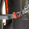 A close-up of a backpack strap buckle and webbing. Náhled obrázku produktu