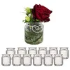 12 x Windlichter aus Glas geriffelt H 9 cm -  Produktbild-Vorschau 10