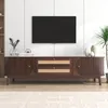 Buffet TV - Table basse en bois naturel avec portes et Voir les images du produit 3