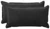 vidaXL Kissenbezug 2 pcs HOUTEN Schwarz 40 x 70 cm Samt Produktbild-Vorschau 1