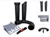 A collage of images showing parts of a Makita leaf blower vacuum attachment set. Produktbild-Vorschau