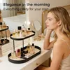 Elegante Parfumorganizer van Metaal en Faux Leer Productafbeelding-voorbeeld 3