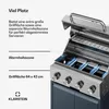 Klarstein WaldChef Gasgrill 50 mbar – 4 Brenner BBQ Grill Produktbild-Vorschau 5