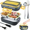 Lunchbox Électrique Chauffant - Repas Chaud en Voyage Voir les images du produit 1