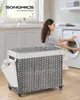 SONGMICS Wäschekorb, 160 L, mit Deckel, 3 Fächer, Produktbild-Vorschau 2