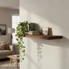 Étagère murale Relaxdays, bordure naturelle, dimensions : 3 Voir les images du produit 2