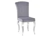 Chaise de salle à manger élégante PREDRAG – chrome / gris Voir les images du produit 11